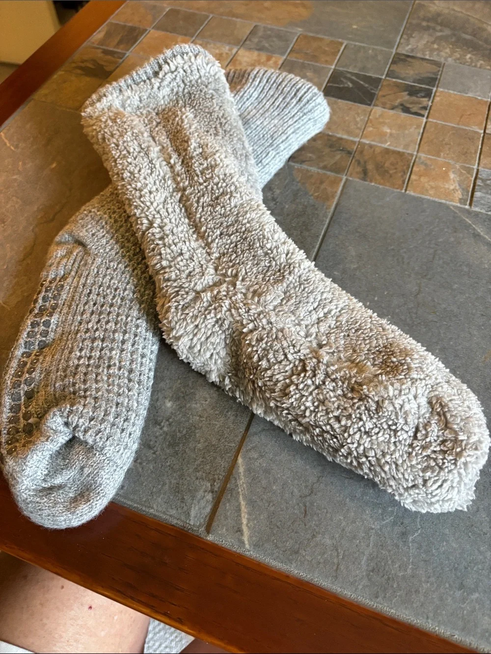 LL bean Women’s Fleece Lined Grip Socks